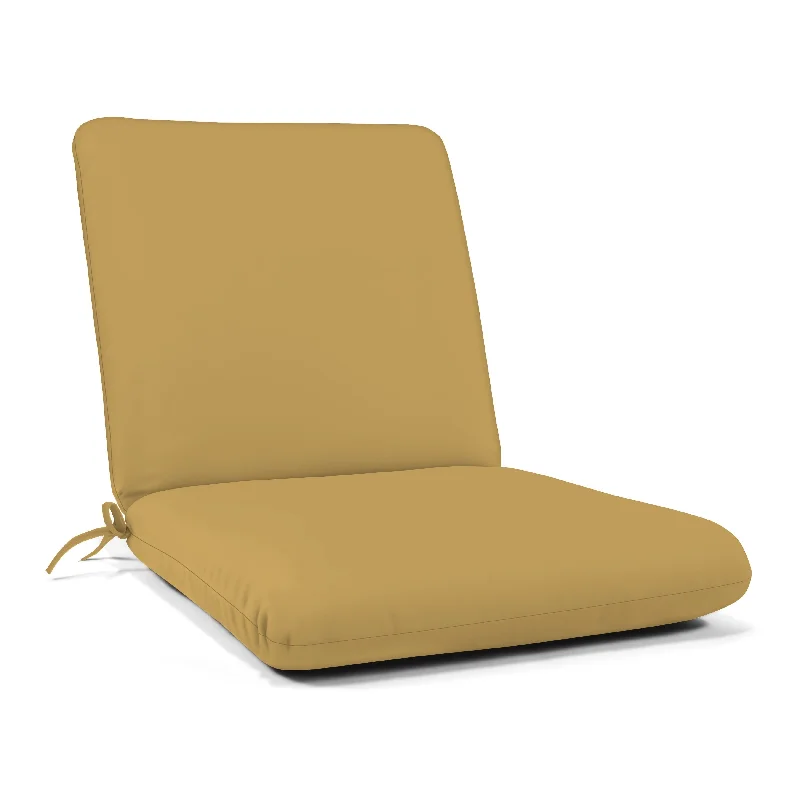 1 - Piece Outdoor Seat and Back Cushion - 22" x 44"