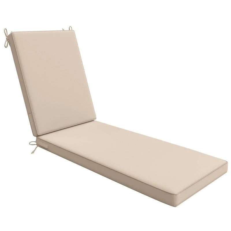 AAAAAcessories 72" x 21" Outdoor Chaise Lounge Cushion with Ties