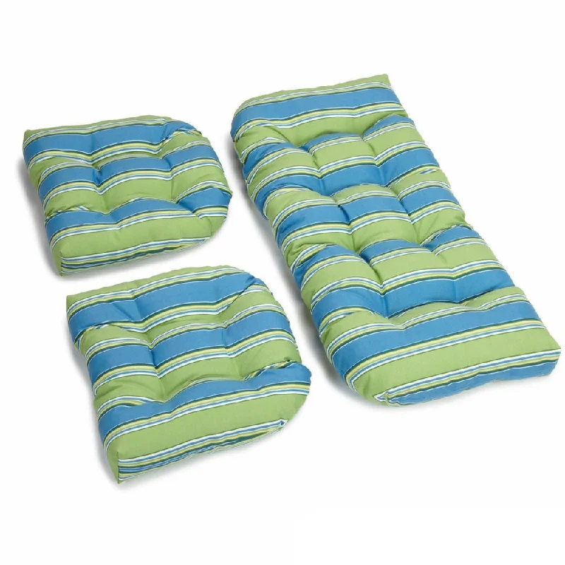 Blazing Needles 3-Piece Settee Cushion Set (Set of 3)