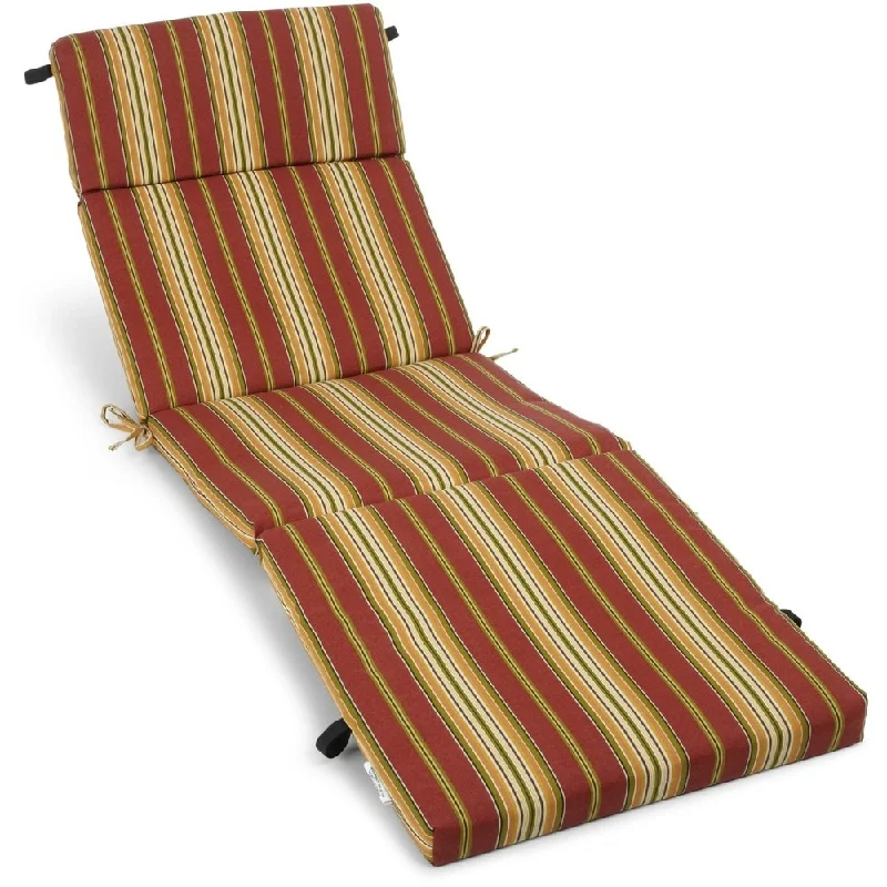 Blazing Needles 72-inch All-Weather Chaise Lounge Cushion