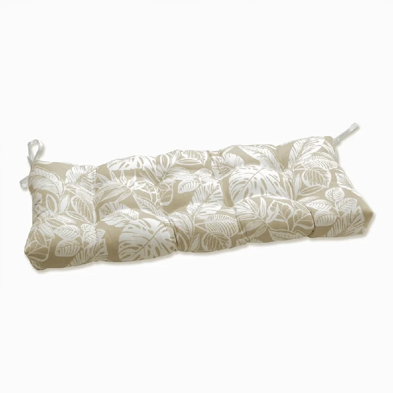 Delray Natural Outdoor Tufted Bench Swing Cushion - 44 X 18 X 5