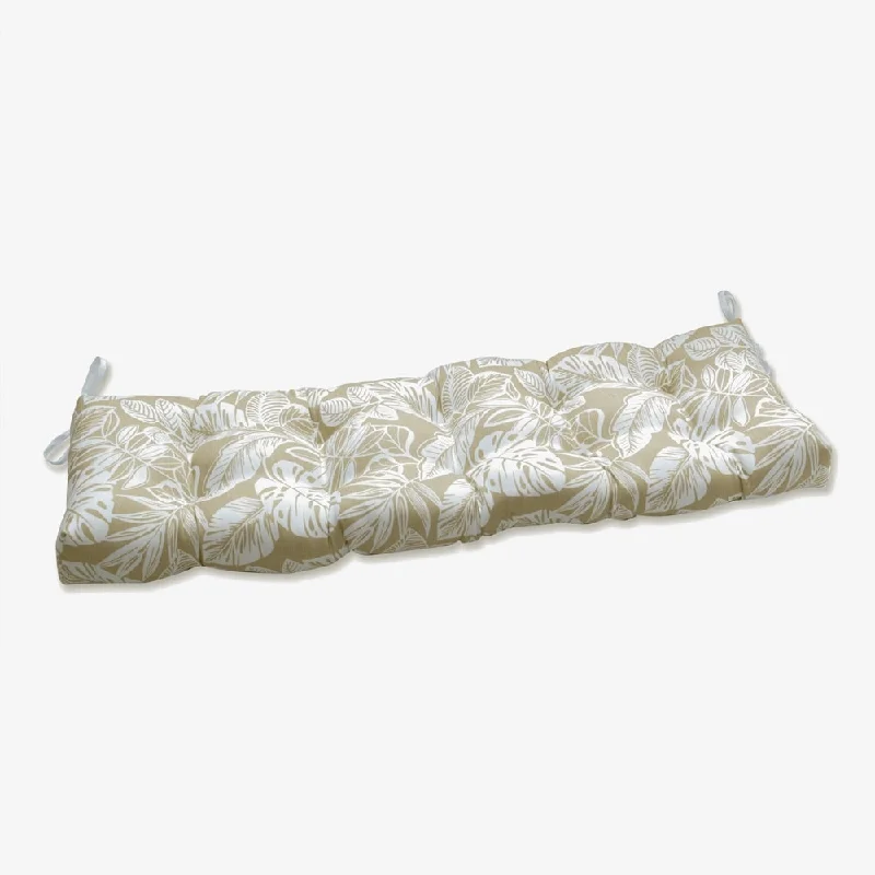 Delray Natural Outdoor Tufted Bench Swing Cushion - 60 X 18 X 5