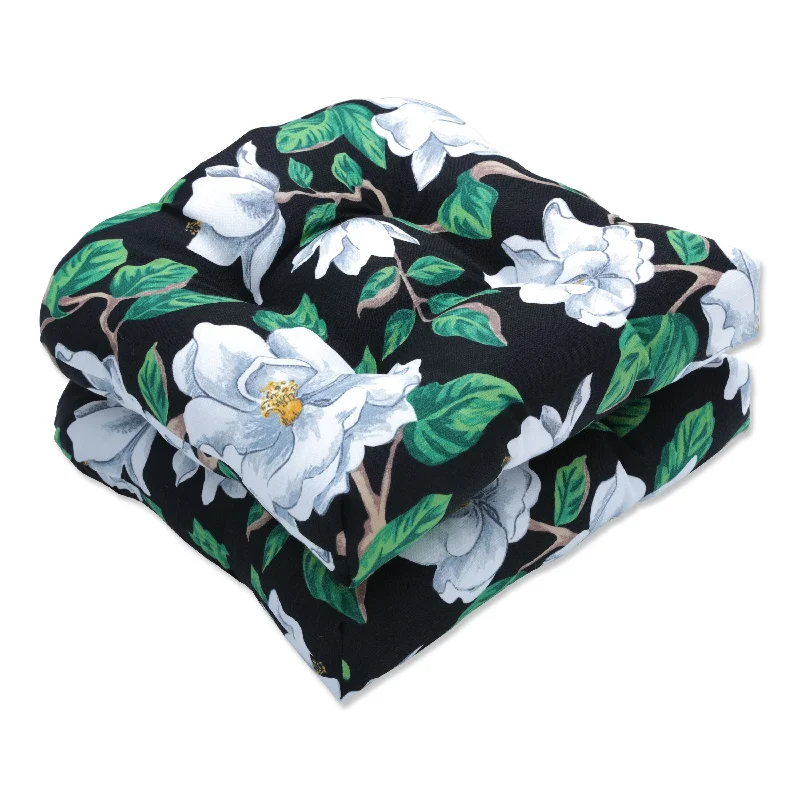 Magnolia Black Wicker Seat Cushion (Set of 2) - 19 X 19 X 5