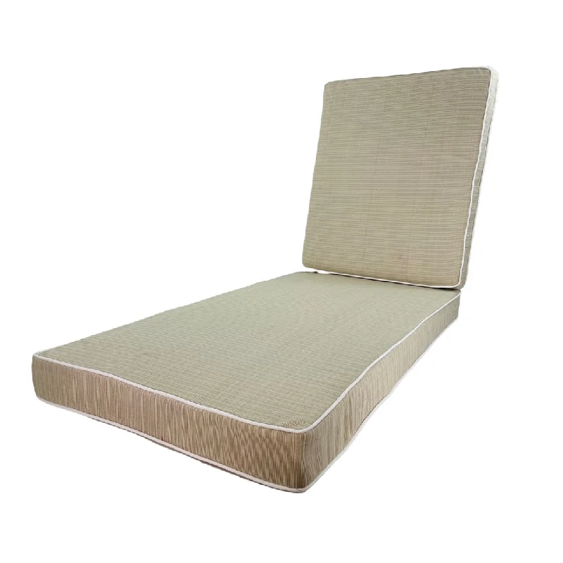 Outdoor Chaise Cushion La Playa Oyster - 76" x 23"x 3.5"