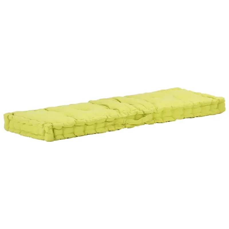 Pallet Floor Cushion Cotton 47.2"x15.7"x2.8" Green