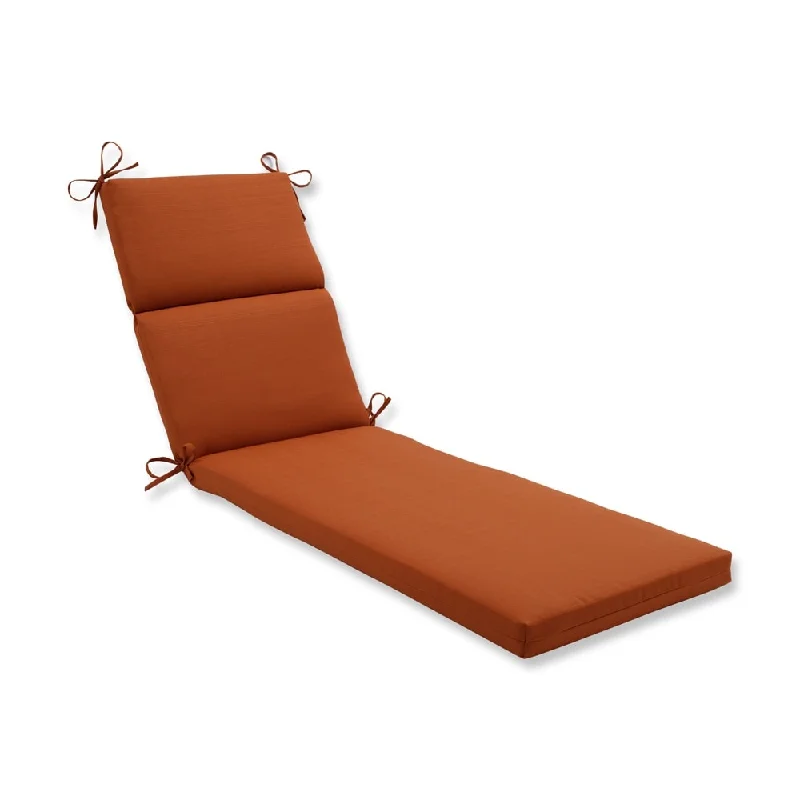 Pillow Perfect Burnt Orange Outdoor Cinnabar Chaise Lounge Cushion