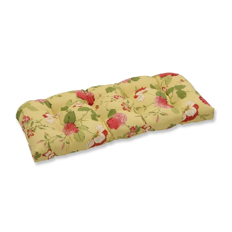 Pillow Perfect Lemonade Loveseat Cushion