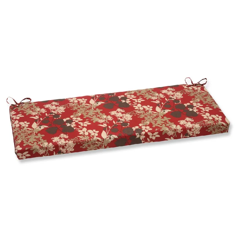 Pillow Perfect Montifleuri Red Bench Cushion