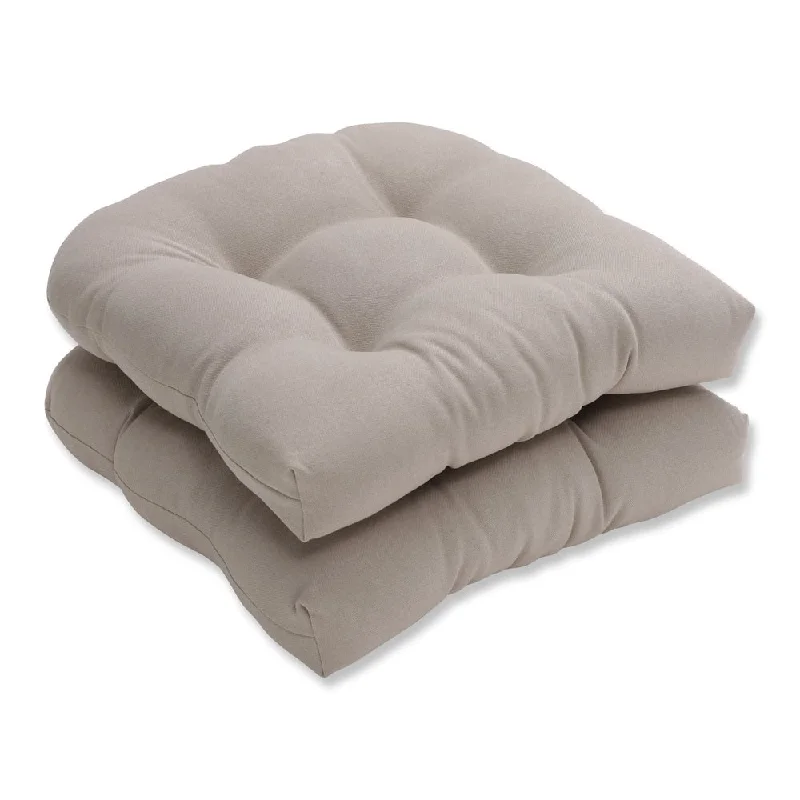 Pillow Perfect Outdoor Beige Seat Cushions (Set of 2)