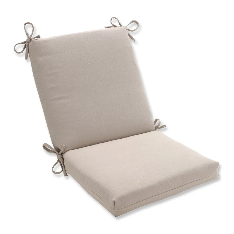 Pillow Perfect Outdoor Beige Solid Square Chair Cushion