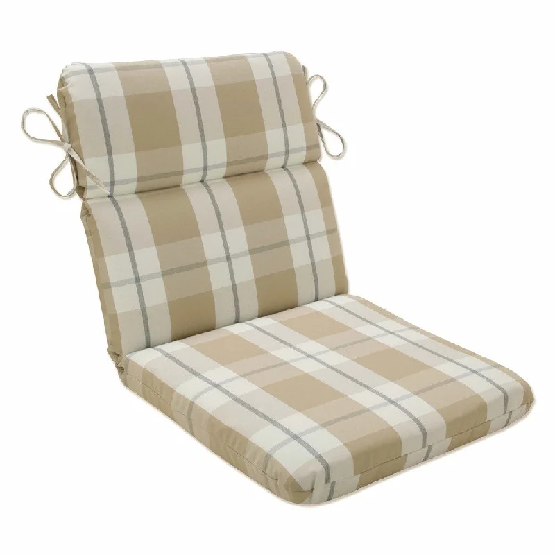 Pillow Perfect Outdoor Branson Birch Rounded Corners Chair Cushion - 40.5 X 21 X 3 - 40.5 X 21 X 3