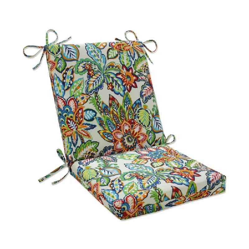 Pillow Perfect Outdoor Copeland Fiesta Squared Corners Chair Cushion - 36.5 X 18 X 3 - 36.5 X 18 X 3