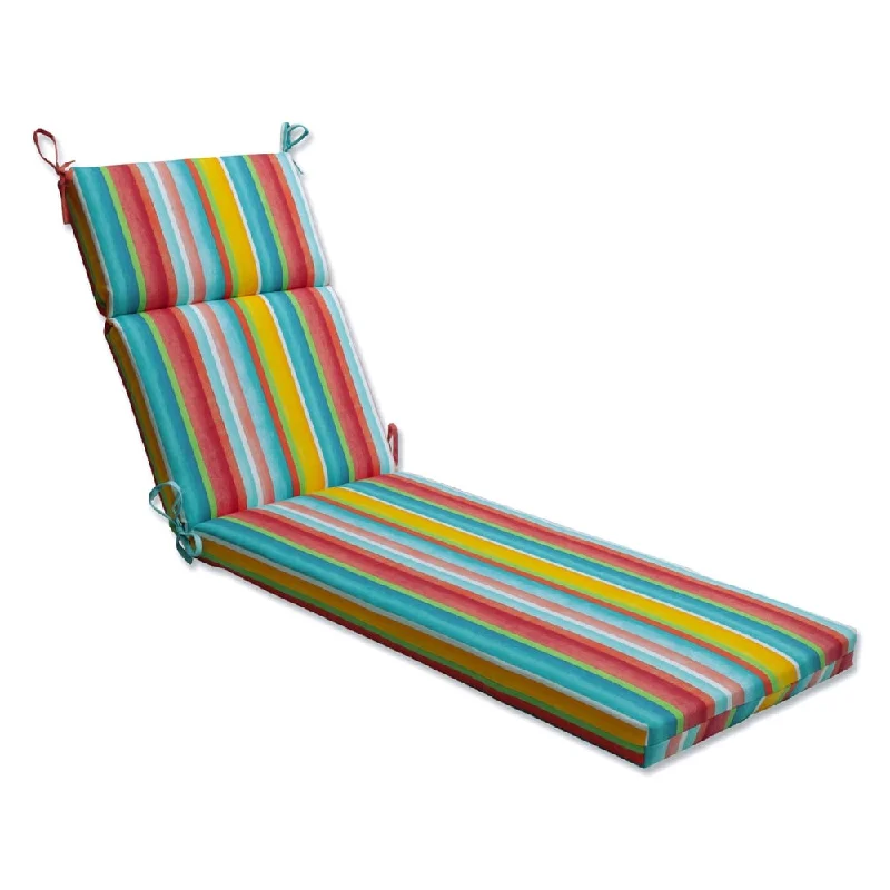 Pillow Perfect Outdoor Dina Fiesta Chaise Lounge Cushion - 72.5 X 21 X 3 - 72.5 X 21 X 3