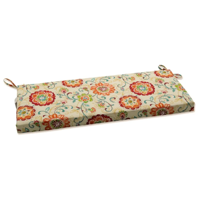 Pillow Perfect Outdoor Fanfare Sonoma Bench Cushion - 18 X 45 X 3 - 18 X 45 X 3