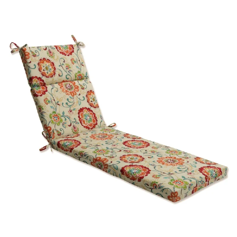 Pillow Perfect Outdoor Fanfare Sonoma Chaise Lounge Cushion - 72.5 X 21 X 3 - 72.5 X 21 X 3