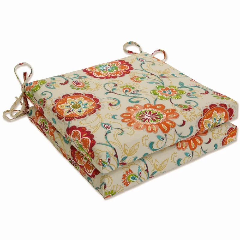 Pillow Perfect Outdoor Fanfare Sonoma Squared Corners Seat Cushion 20x20x3 (Set of 2) - 20 X 20 X 3 - 20 X 20 X 3