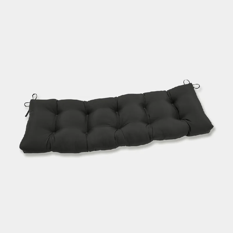 Pillow Perfect Outdoor Fresco Black Blown Bench Cushion