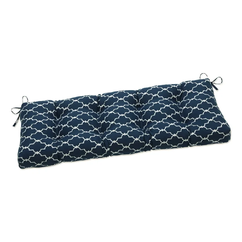 Pillow Perfect Outdoor Garden Gate Navy Blown Bench Cushion