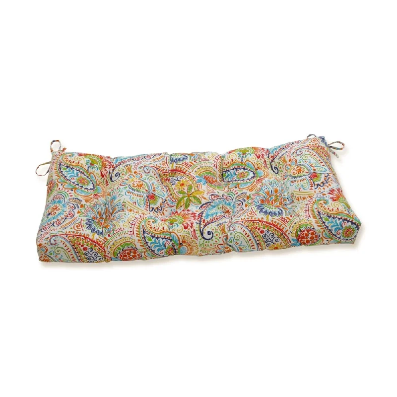 Pillow Perfect Outdoor Gilford Festival Blown Bench Cushion