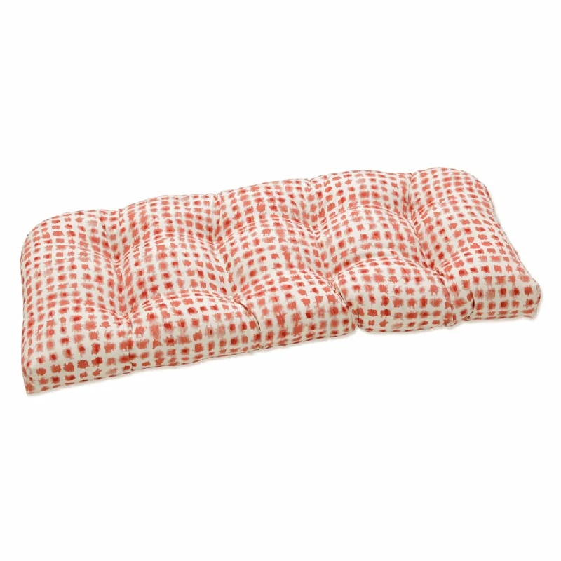 Pillow Perfect Outdoor | Indoor Alauda Coral Isle Loveseat Cushion 44 X 19 X 5