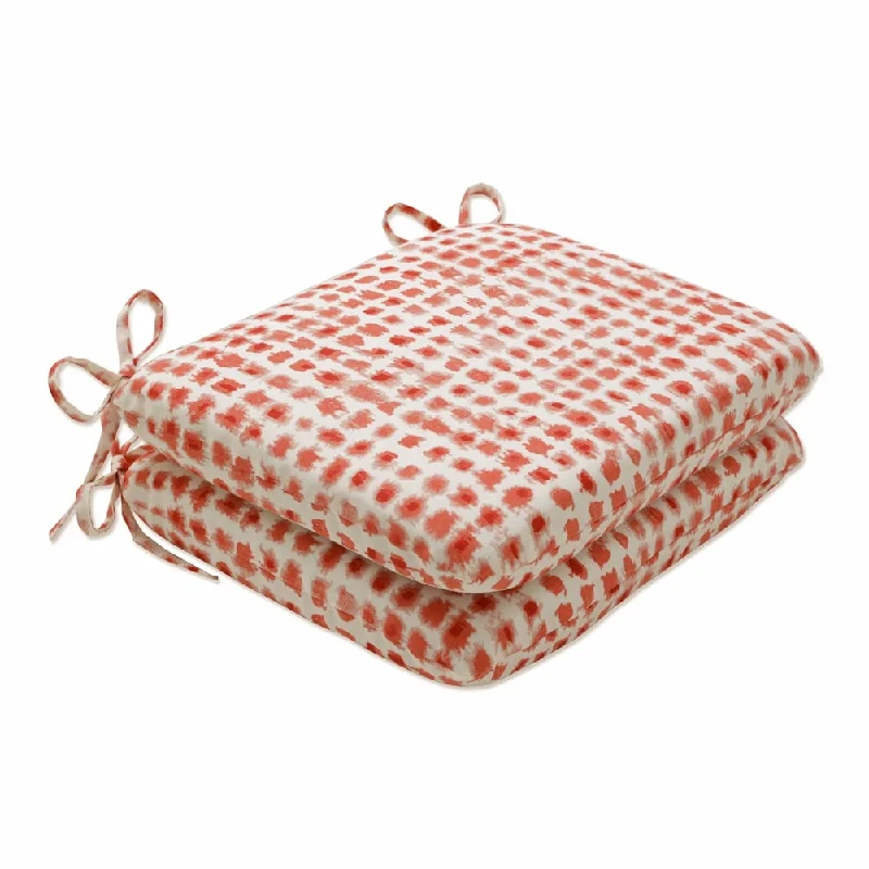 Pillow Perfect Outdoor | Indoor Alauda Coral Isle Seat Cushion 18.5 X 15.5 X 3