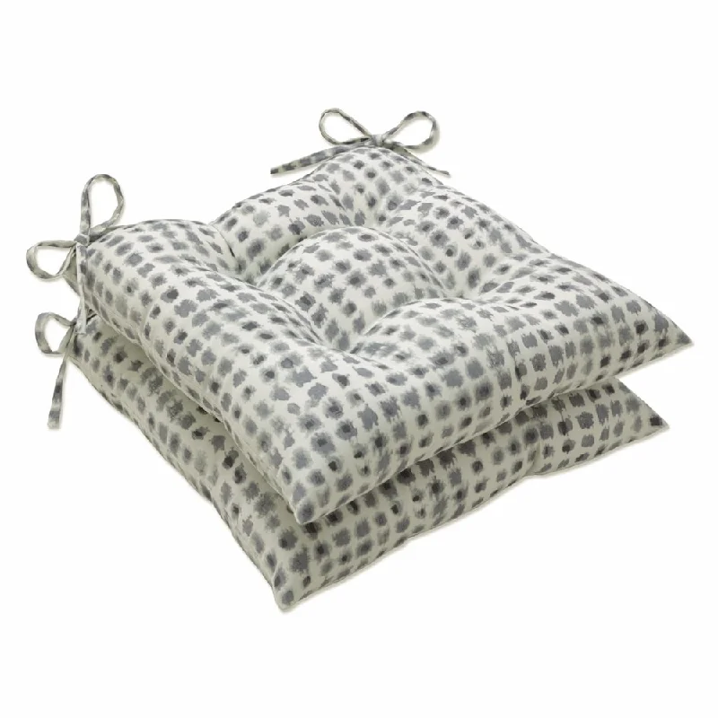 Pillow Perfect Outdoor | Indoor Alauda Frost Wrought Iron Seat Cushion (Set of 2) 19 X 18.5 X 5