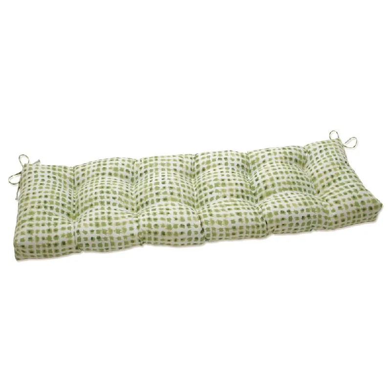 Pillow Perfect Outdoor | Indoor Alauda Grasshopper Outdoor Tufted Bench Swing Cushion 60 X 18 X 5