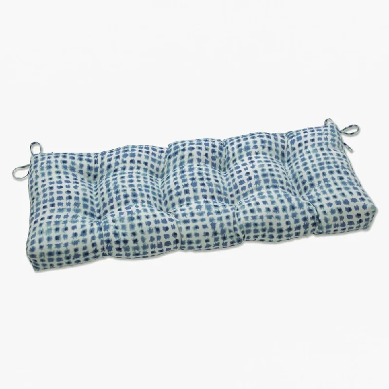 Pillow Perfect Outdoor | Indoor Alauda Porcelain Outdoor Tufted Bench Swing Cushion 48 X 18 X 5