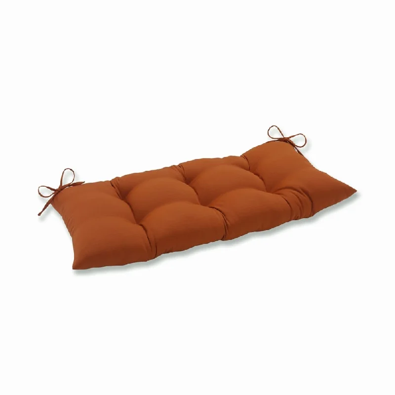 Pillow Perfect Outdoor/ Indoor Cinnabar Burnt Orange Swing/ Bench Cushion