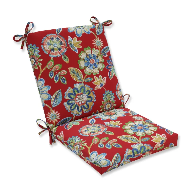 Pillow Perfect Outdoor/ Indoor Daelyn Cherry Squared Corners Chair Cushion