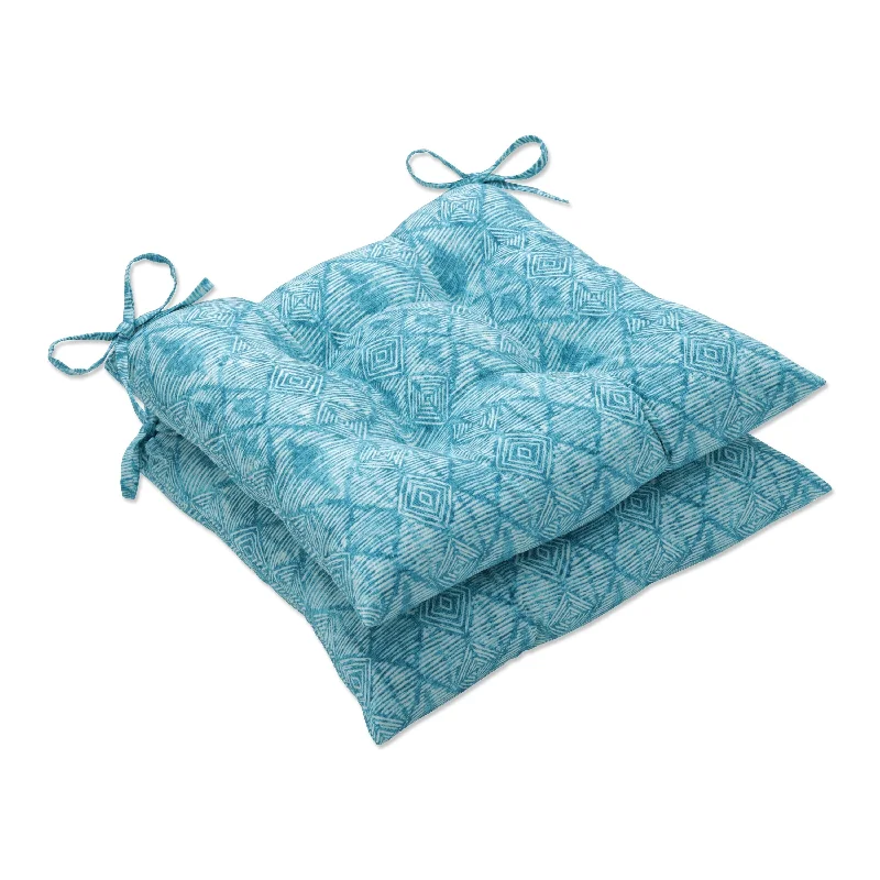 Pillow Perfect Outdoor | Indoor Nesco Caribe Wrought Iron Seat Cushion (Set of 2) 19 X 18.5 X 5