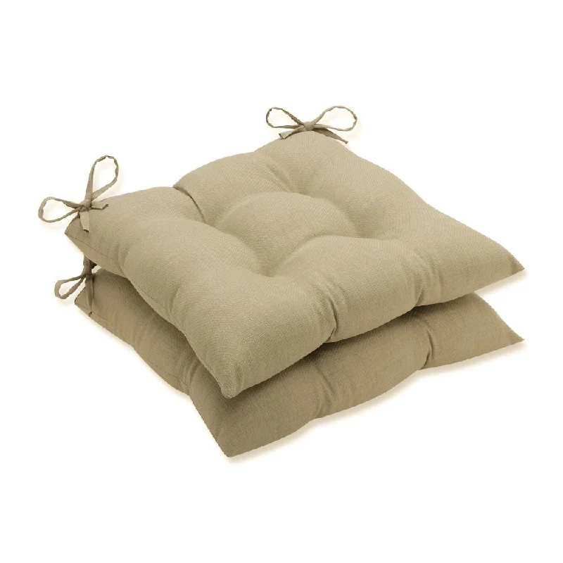 Pillow Perfect Outdoor/ Indoor Rave Driftwood Wrought Iron Seat Cushion (Set of 2)