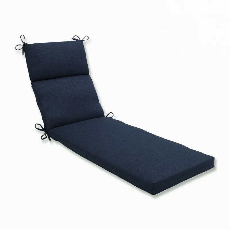 Pillow Perfect Outdoor/ Indoor Rave Indigo Chaise Lounge Cushion