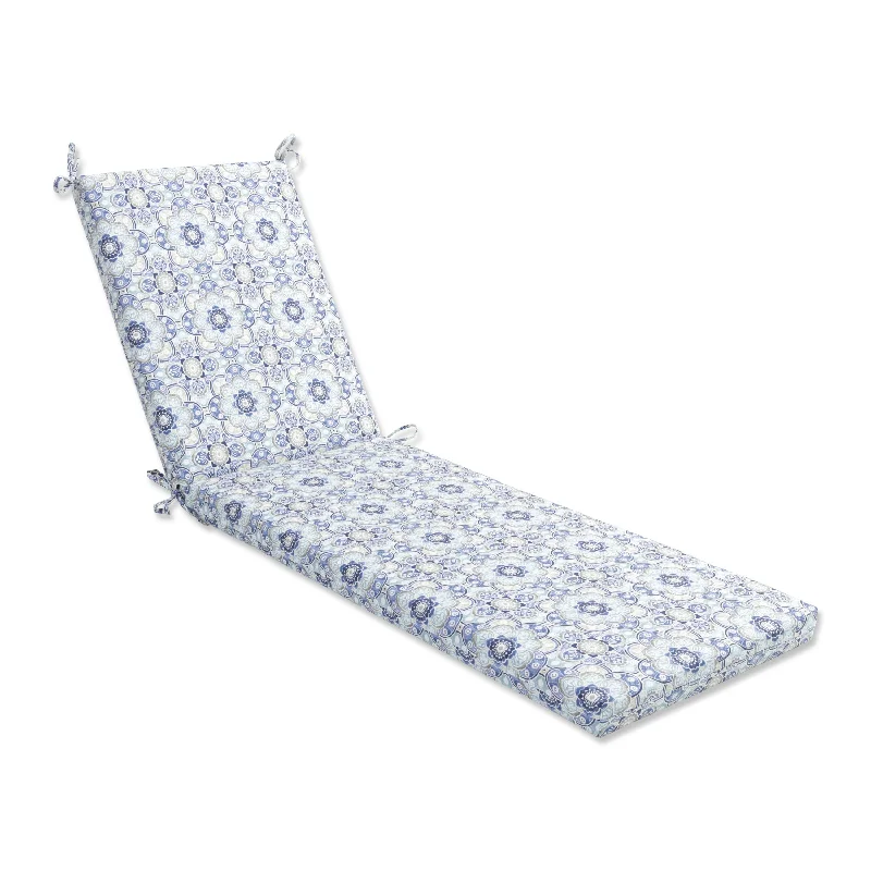 Pillow Perfect Outdoor Keyzu Medallion Mariner Chaise Lounge Cushion 80x23x3 - 80 X 23 X 3 - 80 X 23 X 3