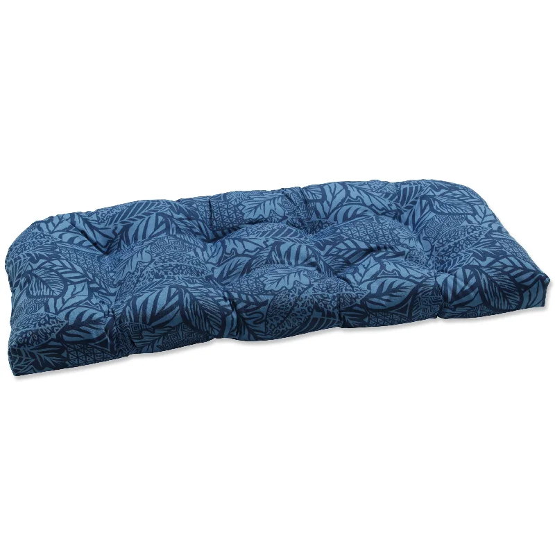 Pillow Perfect Outdoor Maven Capri Wicker Loveseat Cushion - 19 X 44 X 5 - 19 X 44 X 5