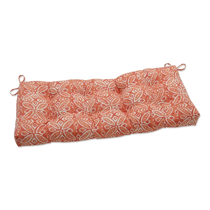 Pillow Perfect Outdoor Merida Pimento Blown Bench Cushion