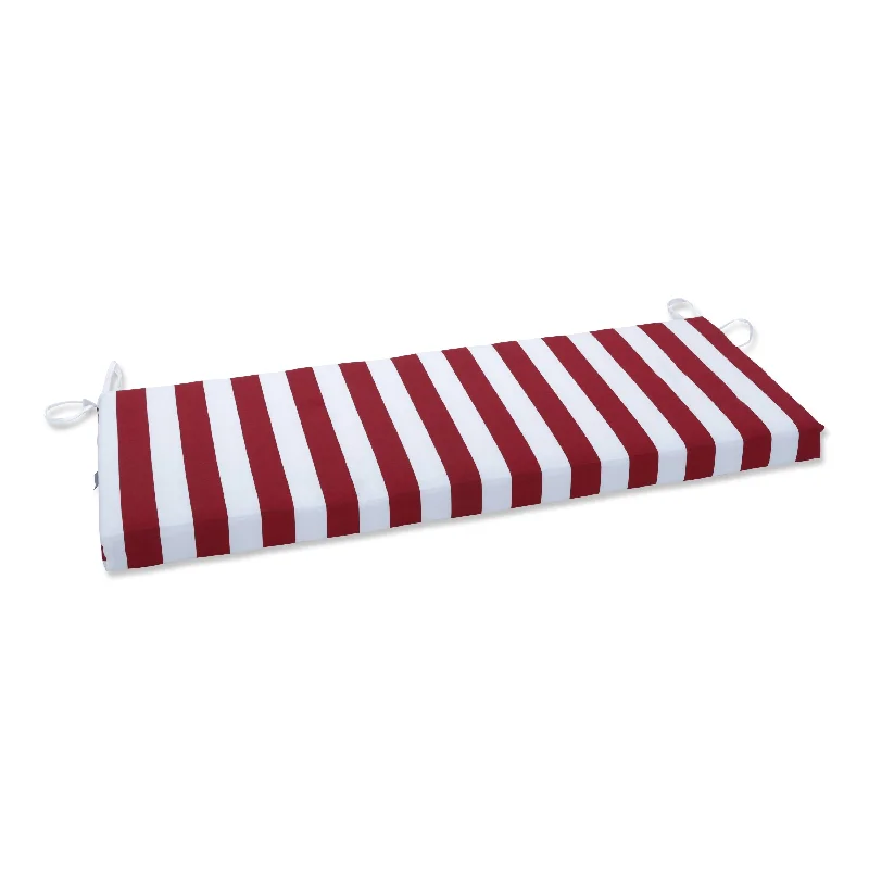 Pillow Perfect Outdoor Midland Americana Bench Cushion - 18 X 45 X 3 - 18 X 45 X 3