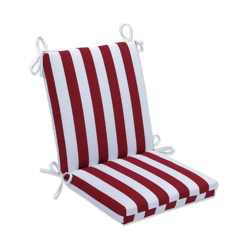 Pillow Perfect Outdoor Midland Americana Squared Corners Chair Cushion - 36.5 X 18 X 3 - 36.5 X 18 X 3