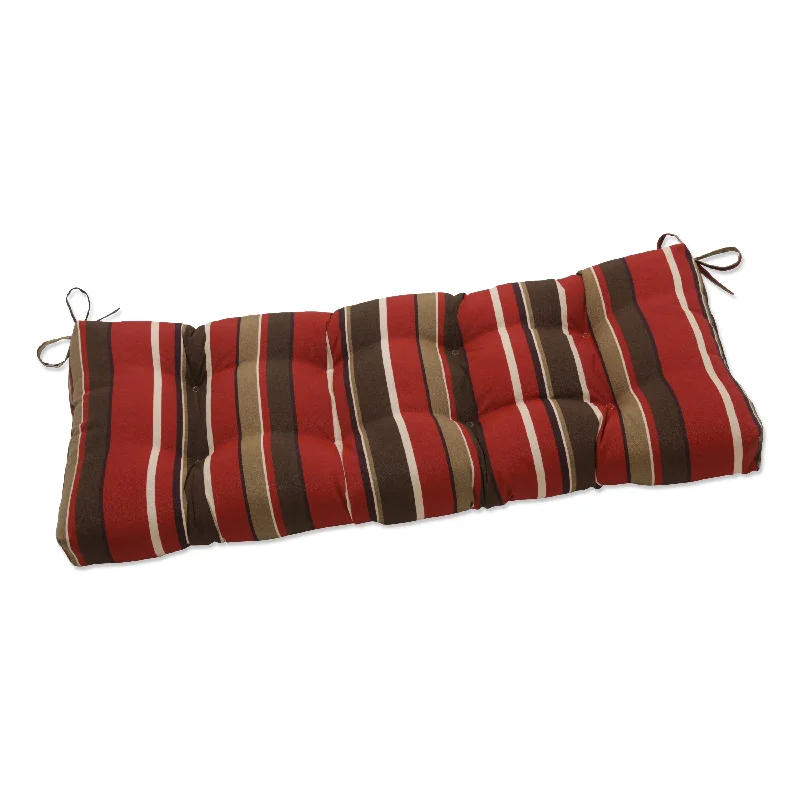 Pillow Perfect Outdoor Monserrat Sangria Blown Bench Cushion