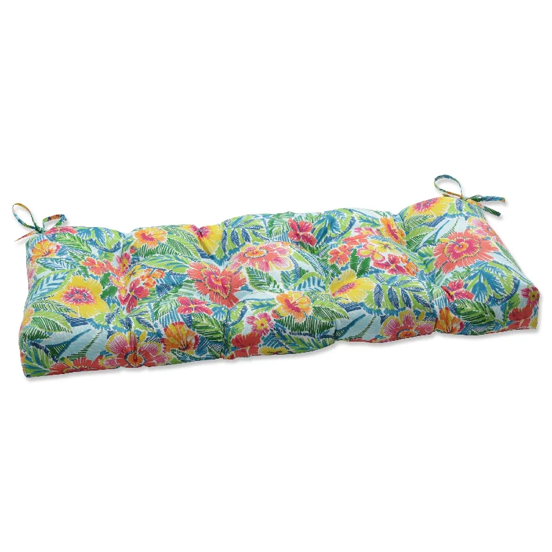 Pillow Perfect Outdoor Pensacola Multi Blown Bench Cushion