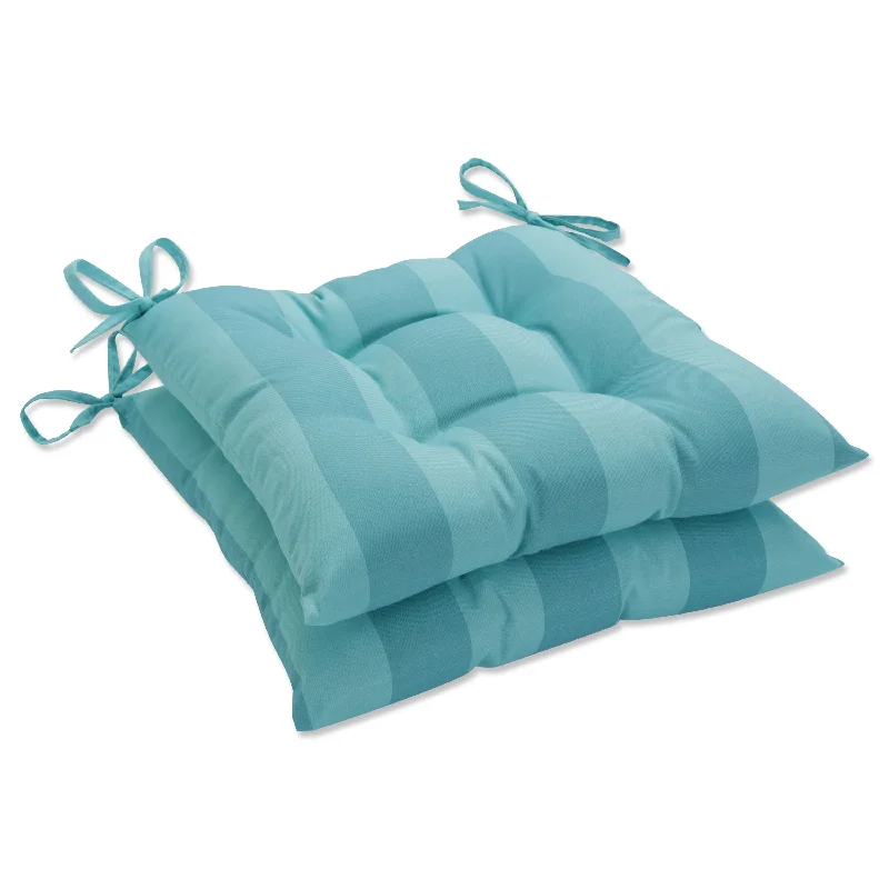 Pillow Perfect Outdoor Preview Lagoon Tufted Seat Cushions - 18.5 X 19 X 5 - 18.5 X 19 X 5