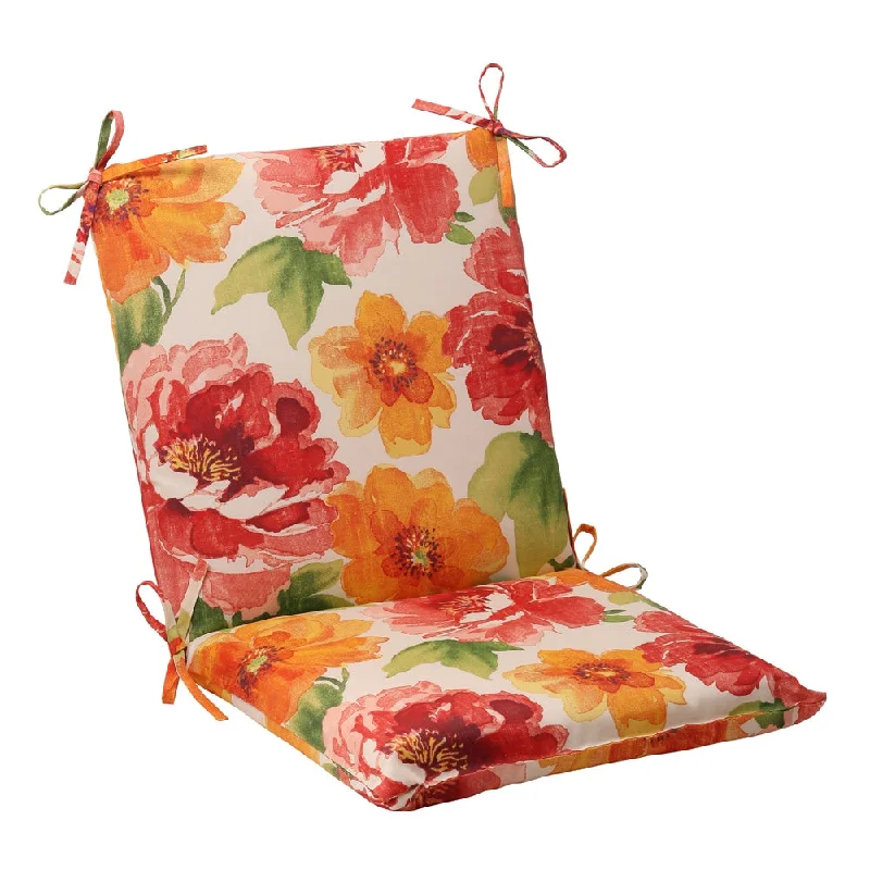 Pillow Perfect Outdoor Primro Orange Chair Cushion