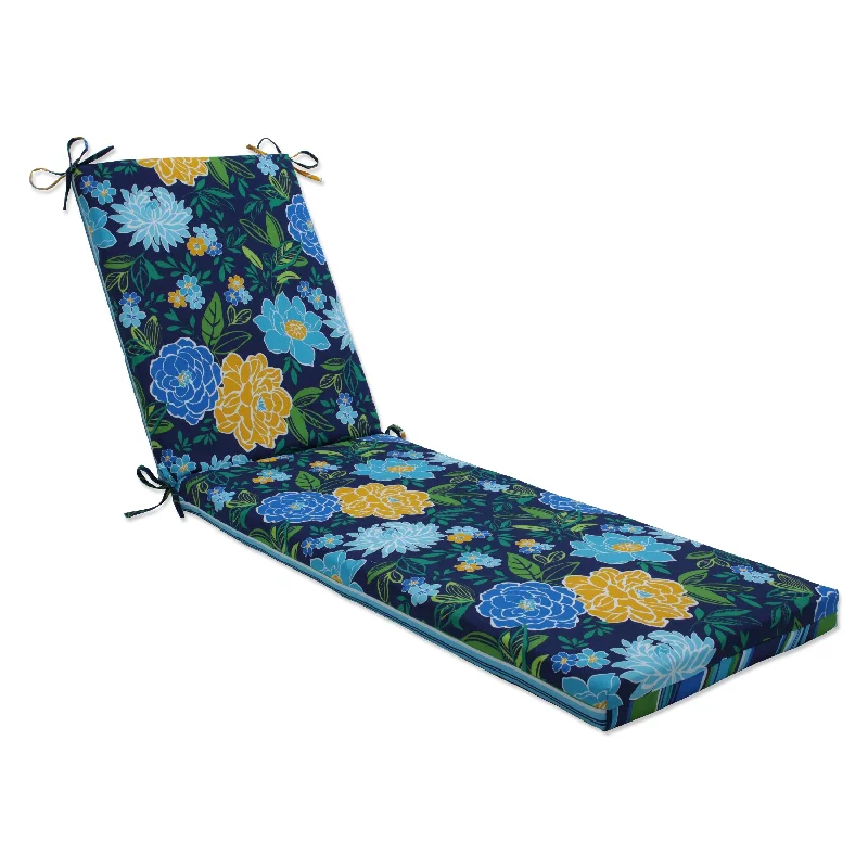 Pillow Perfect Outdoor Spring Bling Blue\Sea Island Stripe Blue Chaise Lounge Cushion 80x23x3 - 80 X 23 X 3 - 80 X 23 X 3