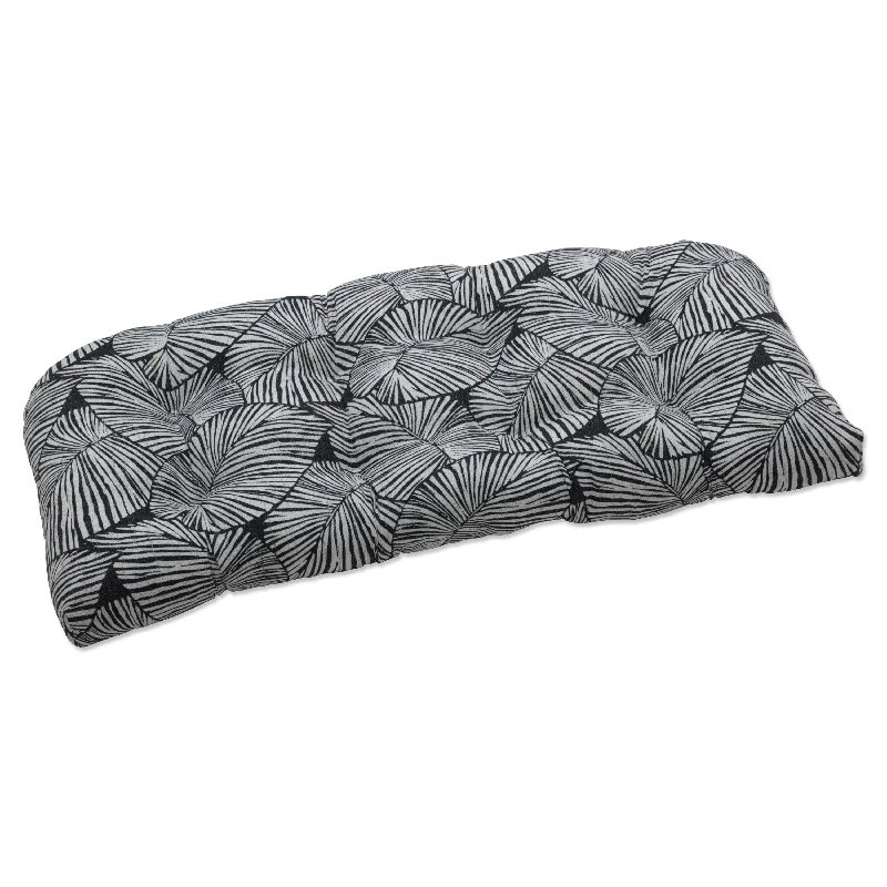 Pillow Perfect Outdoor Talia Noir Wicker Loveseat Cushion - 19 X 44 X 5 - 19 X 44 X 5