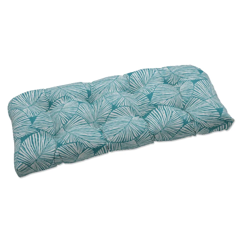 Pillow Perfect Outdoor Talia Seaglass Wicker Loveseat Cushion - 19 X 44 X 5 - 19 X 44 X 5