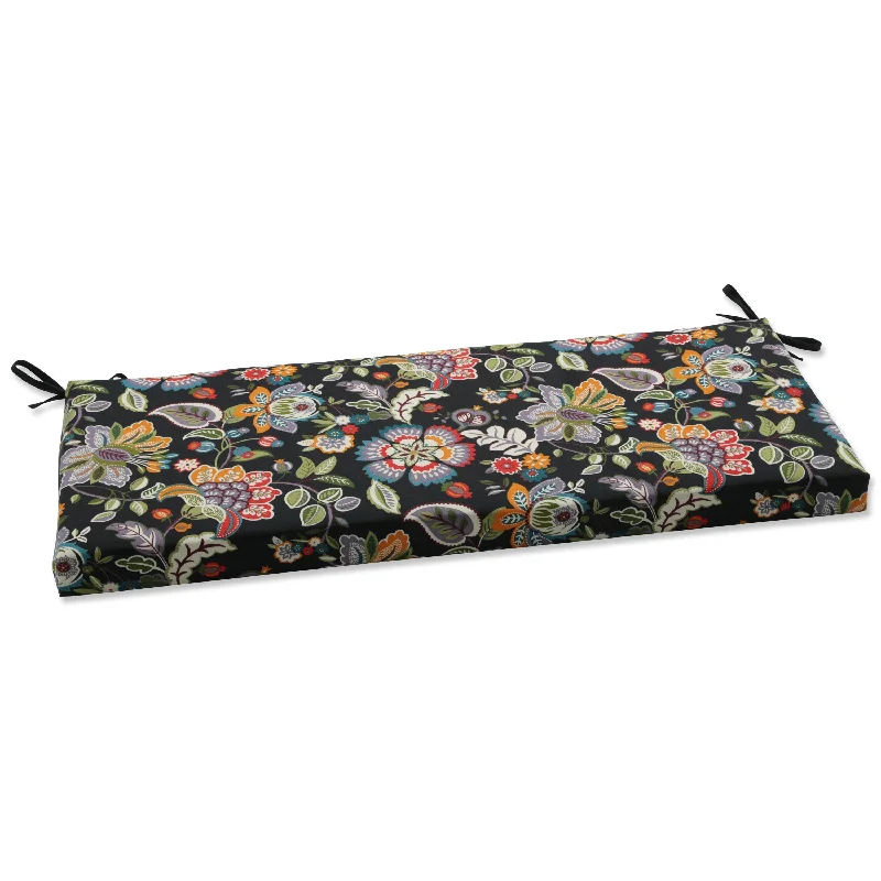 Pillow Perfect Outdoor Telfair Midnight Bench Cushion - 18 X 45 X 3 - 18 X 45 X 3