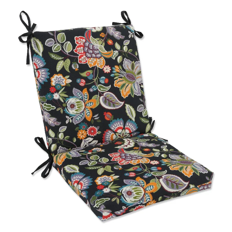 Pillow Perfect Outdoor Telfair Midnight Squared Corners Chair Cushion - 36.5 X 18 X 3 - 36.5 X 18 X 3