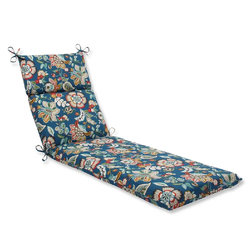 Pillow Perfect Outdoor Telfair Peacock Chaise Lounge Cushion