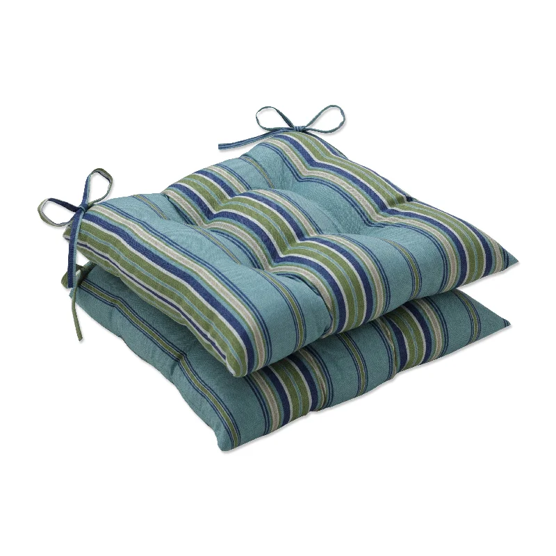 Pillow Perfect Outdoor Terrace Breeze Tufted Seat Cushions - 18.5 X 19 X 5 - 18.5 X 19 X 5