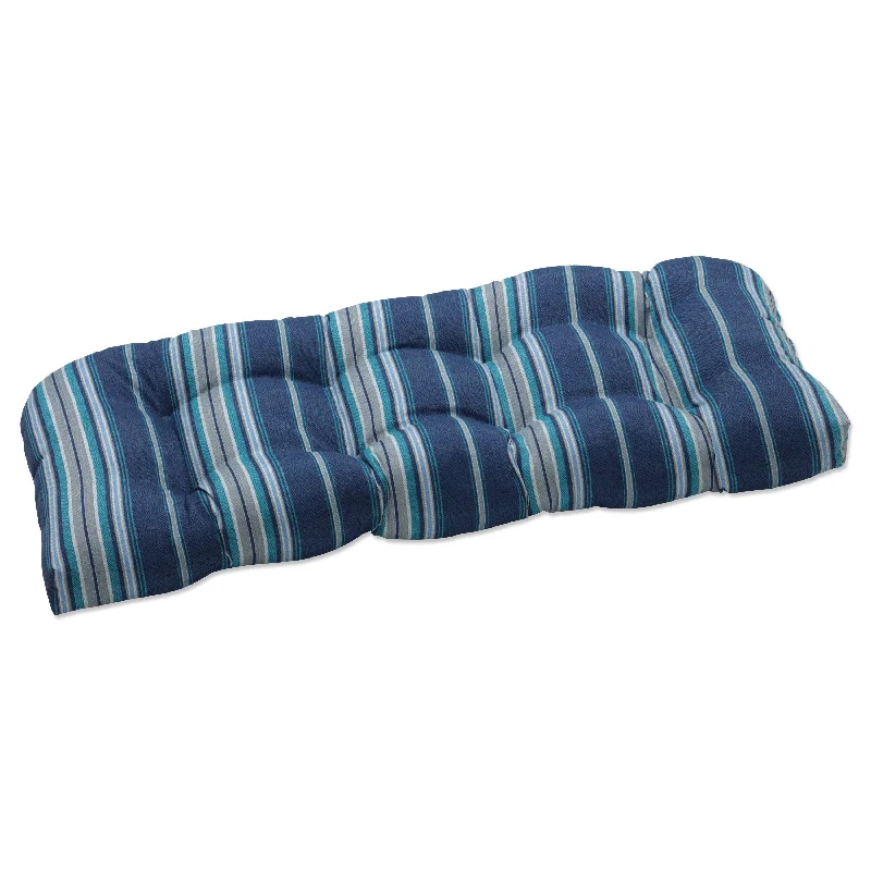 Pillow Perfect Outdoor Terrace Caribe Wicker Loveseat Cushion - 19 X 44 X 5 - 19 X 44 X 5